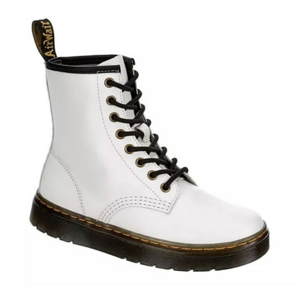 Dr. Martens Zavala White Boots, NWOT